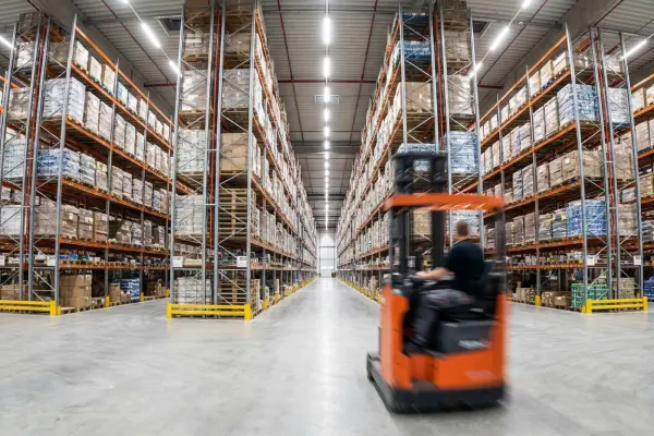 Industrial warehouse floor drain methane protection with Green Drain