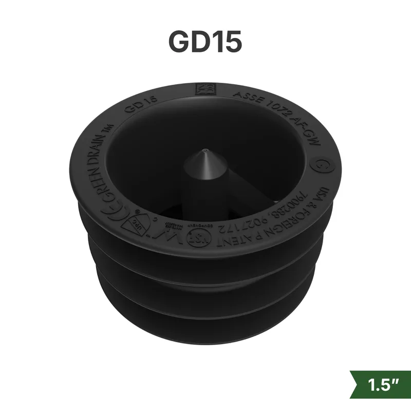Green Drain GD15 waterless trap seal for 1.5-inch drains