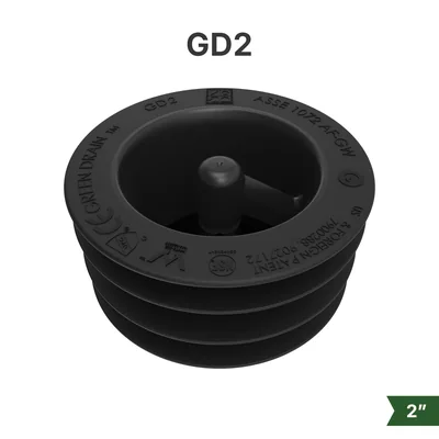 Green Drain GD2 waterless trap seal for 2-inch floor drains