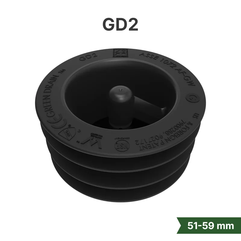 Green Drain GD2 waterless trap seal for 2-inch floor drains