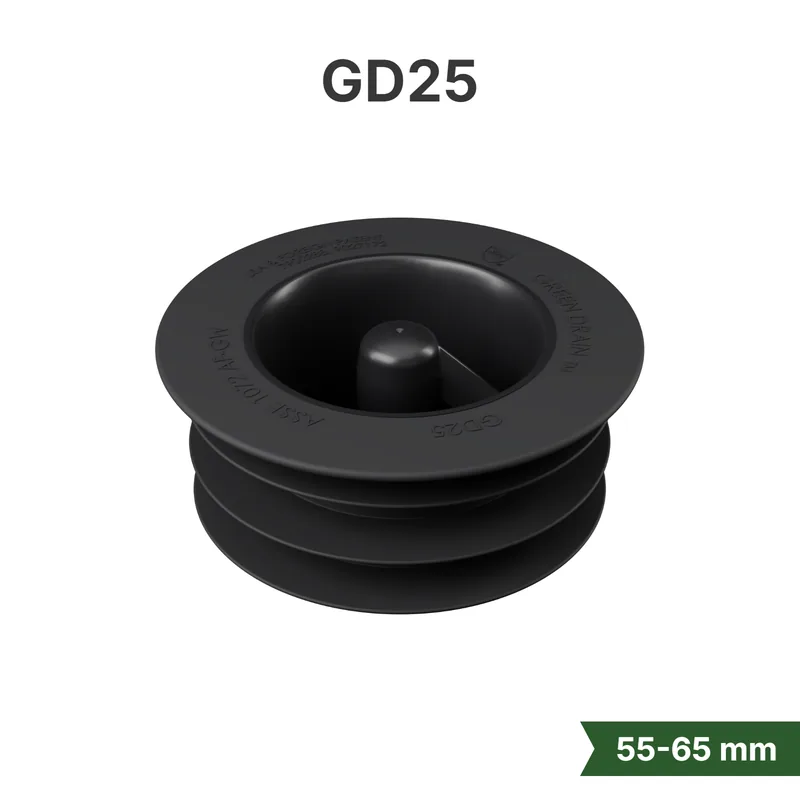 Green Drain GD25 trockener Geruchsverschluss für DN65-Bodenabläufe