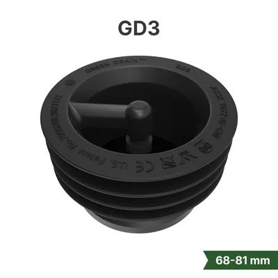 Green Drain GD3 waterless trap seal for 3-inch floor drains