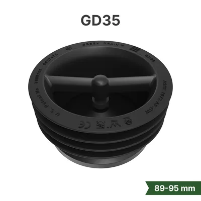 Green Drain GD35 waterless trap seal for 3.5-inch floor drains