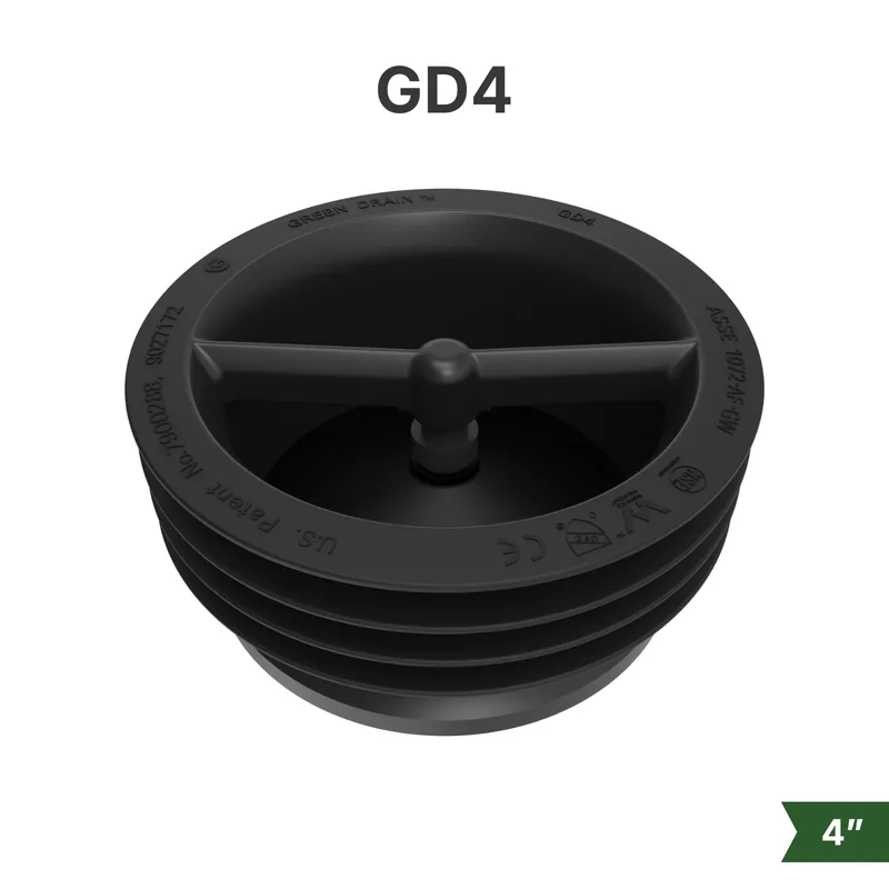 Green Drain GD4 waterless trap seal for 4-inch floor drains