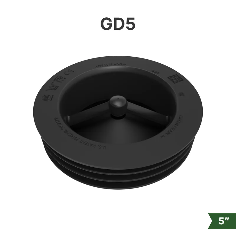 Green Drain GD5 waterless trap seal for 5-inch industrial floor drains