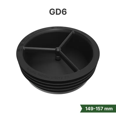 Green Drain GD6 waterless trap seal for 6-inch industrial drains